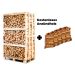 Palette Eiche Brennholz 25cm + gratis 5 Netzsäcke Anzündholz