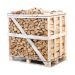 Halbe Palette kammergetrocknetes gespalten Birke Brennholz 25cm
